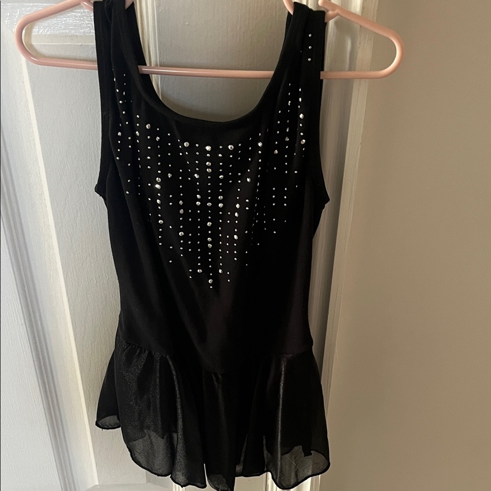 Cat & Jack Black Dance Costume with Sparkling Accents